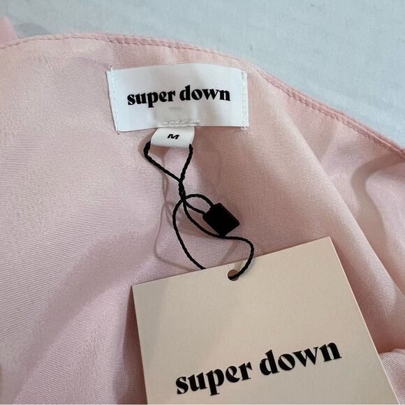 NWT Revolve x Superdown Cherice Side Tie Dress in Blush | Size M - Picture 9 of 11